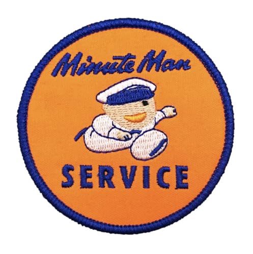 Minute Man Service Minuteman Öle Öl Teile Automotive Services Schmiermittel Auto Company Motor Racing Logo Gas Kraftstoff Mechaniker Auto Classic 7,6 cm Aufnäher für Kleidung Minute Man Service Minuteman Öle Öl Teile Automotive Services Schmiermittel Auto Company Motor Racing Logo Gas Kraftstoff Mechaniker Auto Classic 7,6 cm Aufnäher für Kleidung von Pinstant