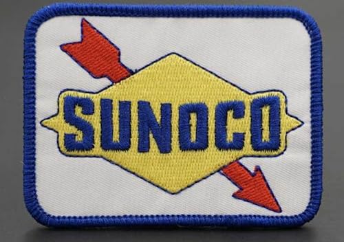 Sunoco Sun Oils Oil Company Racing Logo Gas Fuel Mechaniker Auto Classic 8 cm Aufnäher Patch für Kleidung von Pinstant