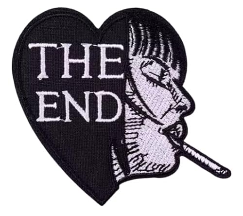The End Black Broken Heart Punk Goth Gothic Girl Woman Smoking Smoke Cigarette Love Lover Bittersweet Breakup Breakup Breakup 7,4 cm bestickter thermoklebender Aufnäher für Kleidung The End Black Broken Heart Punk Goth Gothic Girl Woman Smoking Smoke Cigarette Love Lover Bittersweet Breakup Breakup Breakup 7,4 cm bestickter thermoklebender Aufnäher für Kleidung von Pinstant
