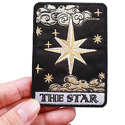 The Star Tarot Karte Fortune Telling 9,1 cm Aufnäher zum Aufbügeln auf Kleidung von Pinstant