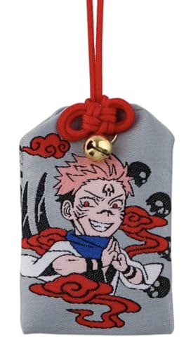 Yuji Itadori Megumi Fushiguro Jujutsu Kaisen Anime Manga Stickerei Omamori Amulett Charm Gebetstasche Talisman, gemischt, 2.4 inches, Modern von Pinstant
