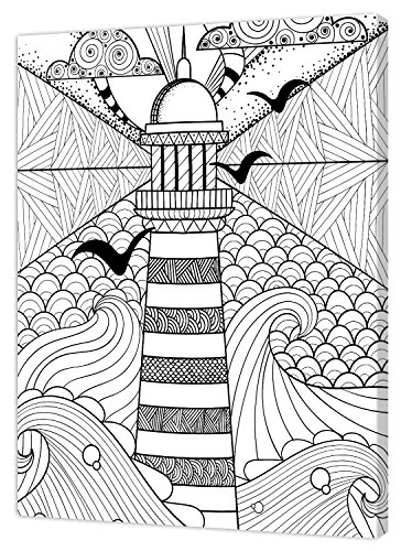 Pintcolor 7811.0 Keilrahmen mit Leinwand bedruckt zum Ausmalen, Holz-Tanne, weiß/schwarz, 40 x 50 x 3.5 cm Pintcolor 7811.0 Keilrahmen mit Leinwand bedruckt zum Ausmalen, Holz-Tanne, weiß/schwarz, 40 x 50 x 3.5 cm von Pintcolor