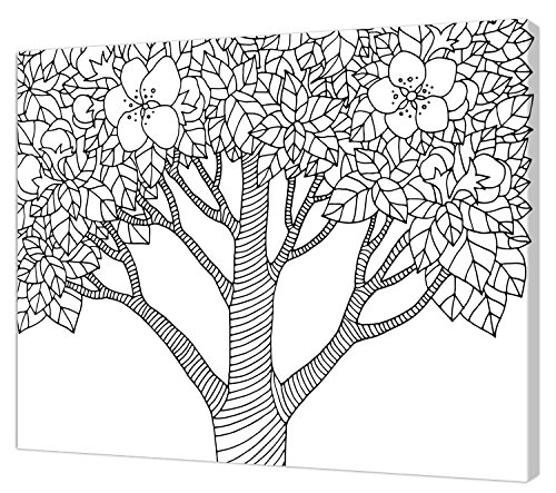 Pintcolor 7815.0 Keilrahmen mit Leinwand Bedruckt zum Ausmalen, Holz-Tanne, weiß/schwarz, 40 x 50 x 3.5 cm Pintcolor 7815.0 Keilrahmen mit Leinwand Bedruckt zum Ausmalen, Holz-Tanne, weiß/schwarz, 40 x 50 x 3.5 cm von Pintcolor