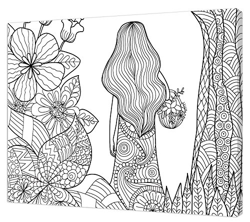 Pintcolor 7820.0 Keilrahmen mit Leinwand bedruckt zum Ausmalen, Holz-Tanne, weiß/schwarz, 40 x 50 x 3.5 cm Pintcolor 7820.0 Keilrahmen mit Leinwand bedruckt zum Ausmalen, Holz-Tanne, weiß/schwarz, 40 x 50 x 3.5 cm von Pintcolor