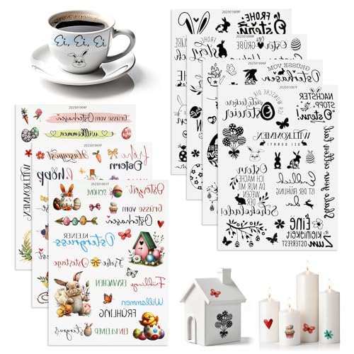 7 Stück Rub On Sticker Ostern, Rub On Sticker Sprüche Kerzentattoos Ostern DIY Aufkleber Ostern Sticker Frühling Osterhase Kerzensticker Ostereier Sticker für Glas Holz Kerzen Keramik Scrapbooking 7 Stück Rub On Sticker Ostern, Rub On Sticker Sprüche Kerzentattoos Ostern DIY Aufkleber Ostern Sticker Frühling Osterhase Kerzensticker Ostereier Sticker für Glas Holz Kerzen Keramik Scrapbooking von Pinyenr