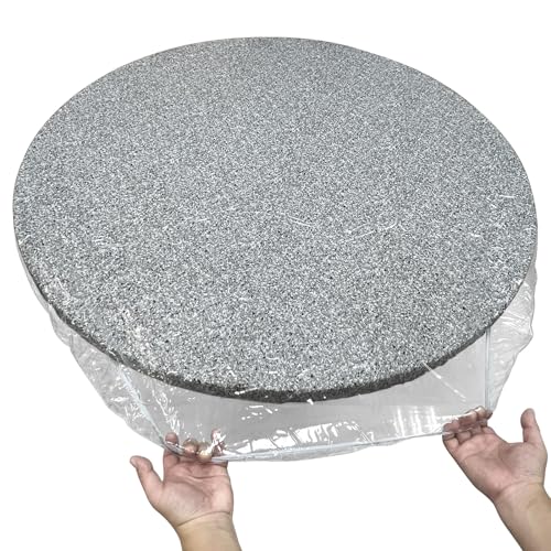 Pioggia Transparente Vinyl-Tischdecke, rund, wasserdicht, elastisch, Tischabdeckung, Schutz für Tische mit einem Durchmesser von bis zu 101,6 cm - 111,8 cm Pioggia Transparente Vinyl-Tischdecke, rund, wasserdicht, elastisch, Tischabdeckung, Schutz für Tische mit einem Durchmesser von bis zu 101,6 cm - 111,8 cm von Pioggia