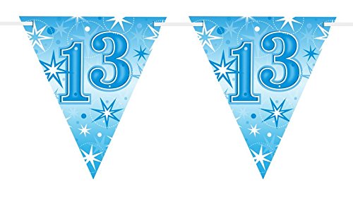 Pioneer Europe 45585 Partybanner, blau, 13th Sparkle Bunting - Blue Pioneer Europe 45585 Partybanner, blau, 13th Sparkle Bunting - Blue von Pioneer Europe