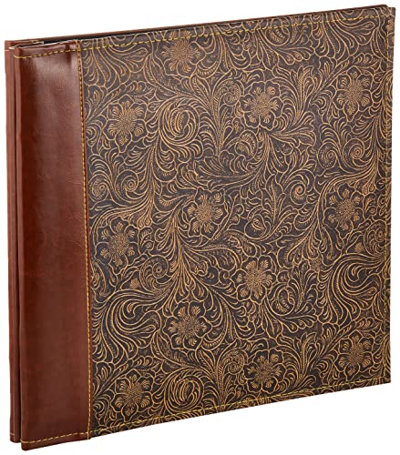 Pioneer 30,5 cm von 30,5 cm Buchschraubenalbum geprägt genäht Kunstleder Cover Memory Book, braun von Pioneer Photo Albums