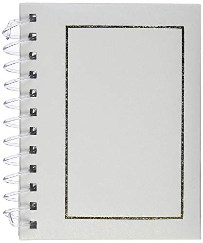 Pioneer Foto Alben 50 Pocket Spiralbindung Kunstleder Mini Fotoalbum Staffelei für 4 von 6 Prints, weiß von Pioneer Photo Albums