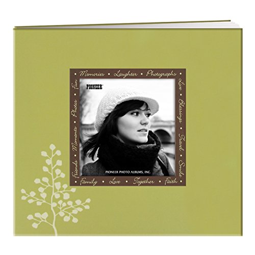 Pioneer Foto Alben Foto Alben 20 Seite Design-Bedruckter erhöhter Rahmen Leaves Cover Scrapbook für 20,3 x 20,3 cm Seiten, von Pioneer Photo Albums