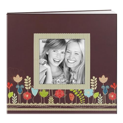 Pioneer Foto Alben Foto Alben 20 Seite Designer bedruckter erhöhter Rahmen Garten Cover Scrapbook für 20,3 x 20,3 cm Seiten, von Pioneer Photo Albums