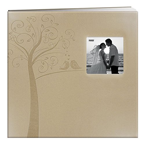 Pioneer Photo Albums Ivory Tree MB-10EW Fotoalben mit geprägtem Kunstleder-Rahmen, Hochzeits-Erinnerungsbuch, 30,5 x 30,5 cm, Baum, beige, 12x12 Inches von Pioneer Photo Albums