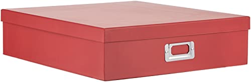 Pioneer Jumbo-Aufbewahrungsbox für Scrapbooks, Rot von Pioneer Photo Albums