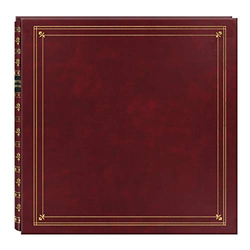 Pioneer Photo Albums MP-46/BR MP-46 Burgundy Red Fotoalbum, Kunstleder Edelstahl Papier Polyvinylchlorid (PVC), burgunderrot von Pioneer Photo Albums