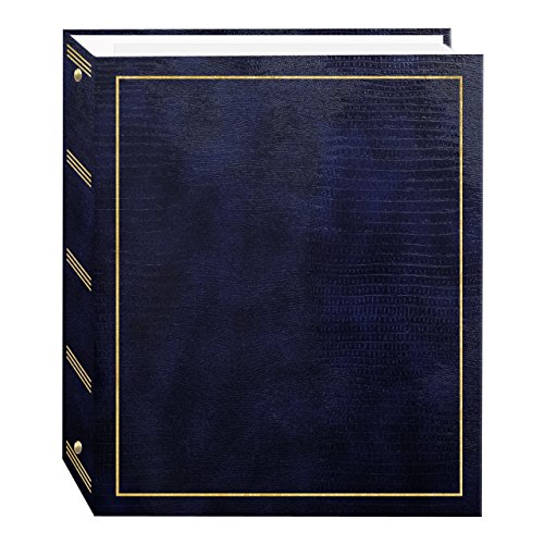 Pioneer Photo Albums Magnetic Self-Stick 3-Ring Photo Album 100 Pages (50 Sheets), Navy Blue von Pioneer Photo Albums