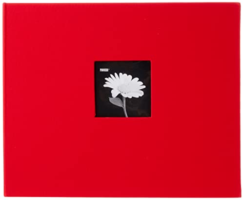 Pioneer Photo Albums Pioneer Stoffalbum mit 3 Ringen, 30,5 x 30,5 cm, Rot, Textil Papier Polyvinylchlorid, Apple Red, 12"x12" von Pioneer Photo Albums