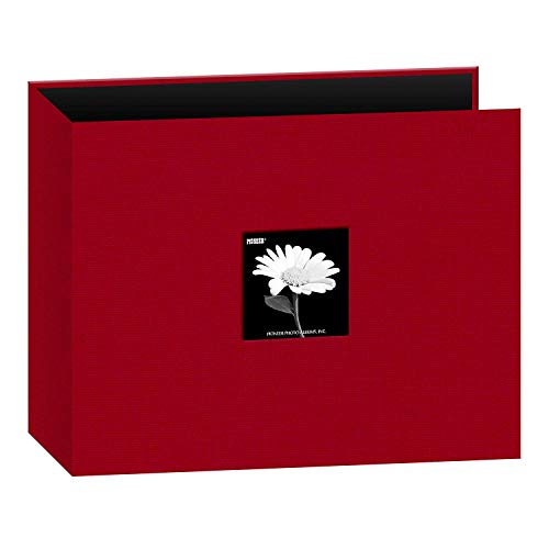 Pioneer Photo Albums Pioneer Stoffalbum mit 3 Ringen, 30,5 x 30,5 cm, Rot, Textil Papier Polyvinylchlorid, Apple Red, 12"x12" von Pioneer Photo Albums