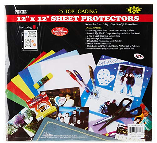 Pioneer Schutzfolien für 12 x 12 Seiten, 25 Stück von Pioneer Photo Albums