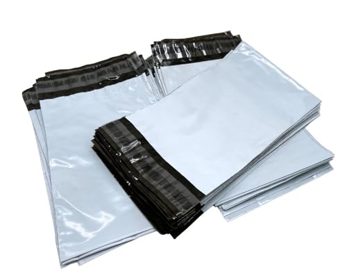 Folienversandtaschen 250x350 mm 60my CoEx Versandbeutel Blickdicht | Selbstklebend, Extrem Reißfest Wasserdicht, Staubdicht Versand tüten für Kleidung, Textilien, Warensendung (25) von Pioneer