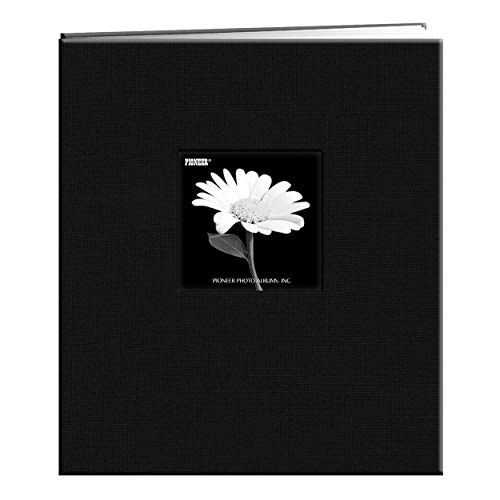 Pioneer 30,5 x 30,5 cm Buch, Stoffeinband, Album mit Fenster, rot, tiefschwarz, 8.5 InchesX11 Inches von Pioneer Photo Albums