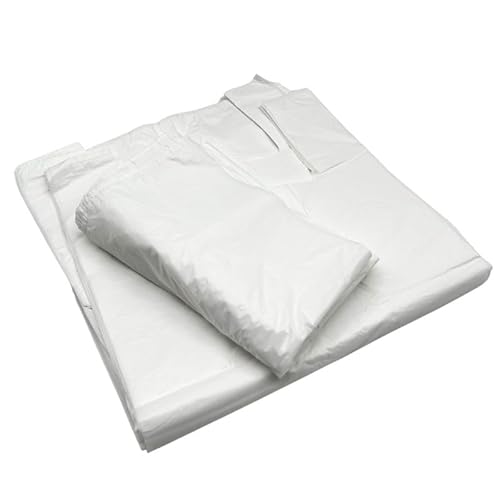 Pioneer Hemdchentragetaschen 30+18x54 cm Weiß Plastiktüten HDPE Tragetaschen Einkaufstüten Hemdchenbeutel geeignet für Lebensmittel (100) von Pioneer
