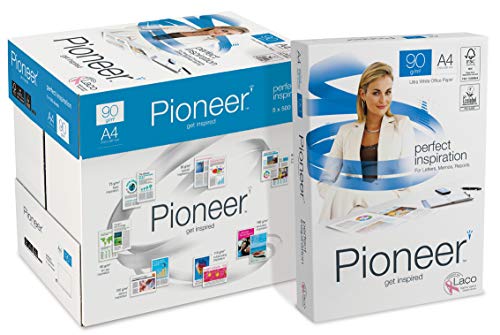 Pioneer office paper - Kopierpapier weiss, 90g/m², A4, FSC mix 70% - Karton á 5 Pakete zu 500 Blatt von Pioneer