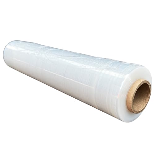 Stretchfolie 23my Stärke Transparent | 150m - 300m 50cm 1,8-3,1 kg | Handstretchfolie für paletten, möbel, koffer, verpackung, Umzugsfolie | Verpackungsfolie Rolle (2, 250m) von Pioneer