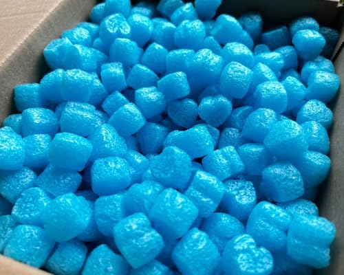 Verpackungschips Bio Blau Oval 10-400L | aus Pflanzenstärke | 100% biologisch abbaubar und kompostierbar Füllchips Polsterchips Polstermaterial Füllmaterial (10) von Pioneer
