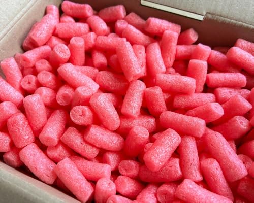 Verpackungschips Bio Rosa 10-400L | aus Pflanzenstärke | 100% biologisch abbaubar und kompostierbar Füllchips Polsterchips Polstermaterial Füllmaterial (400) von Pioneer