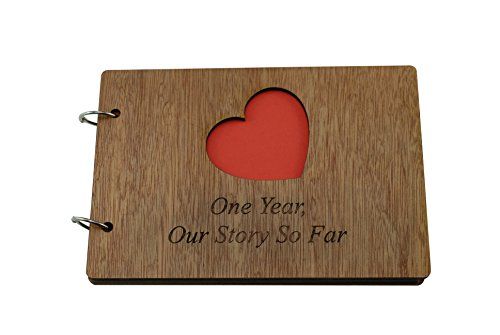 Album mit Aufschrift „1 Years Our Story So Far“ – Sammelalbum, Fotoalbum oder Notizbuch, tolles Geschenk zum 1. Jahrestag von Pirantin