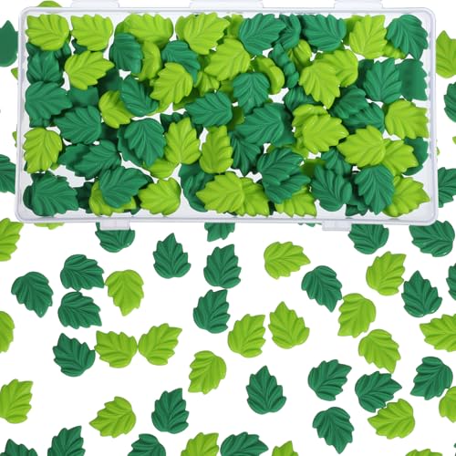 Piriuuo 100 Stück Blätter Harz Charms, Schleim Charms Grün Harz Blätter Niedliche Harze Charm Ornament Verzierungen für DIY Haarnadel Handyhülle Kühlschrank Magnet Herstellung Piriuuo 100 Stück Blätter Harz Charms, Schleim Charms Grün Harz Blätter Niedliche Harze Charm Ornament Verzierungen für DIY Haarnadel Handyhülle Kühlschrank Magnet Herstellung von Piriuuo