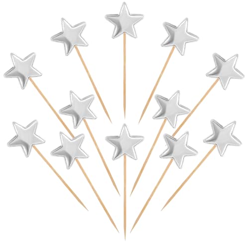 Piriuuo 50 Stück Star Cupcake Toppers, Muffin Dekoration Leder Reflektierend Glitter Tortendeko Silber Stern Glitzern Stern Tortendeko Verlobung Hochzeit Mini-Kuchenaufsätze für Geburtstag, Weihnachte Piriuuo 50 Stück Star Cupcake Toppers, Muffin Dekoration Leder Reflektierend Glitter Tortendeko Silber Stern Glitzern Stern Tortendeko Verlobung Hochzeit Mini-Kuchenaufsätze für Geburtstag, Weihnachte von Piriuuo