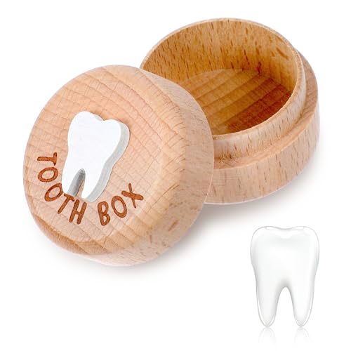 Piriuuo Milchzahndose, Zahndose Milchzähne aus Holz Milchzahndose für Jungen Mädchen Kinder Zahndose Milchzähne Andenken Aufbewahrungsbox für Zähne Milchzahndose Geschenkideen für Kinder Geburtstag Piriuuo Milchzahndose, Zahndose Milchzähne aus Holz Milchzahndose für Jungen Mädchen Kinder Zahndose Milchzähne Andenken Aufbewahrungsbox für Zähne Milchzahndose Geschenkideen für Kinder Geburtstag von Piriuuo