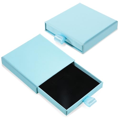 Piriuuo Quadratische Schmuckschatulle aus Karton, Schmuck-Geschenkboxen mit Deckel, kleine Geschenkboxen für Schmuck, Halsketten, Geschenke, Anhänger, Aufbewahrungsbox für Halsketten, Armbänder Piriuuo Quadratische Schmuckschatulle aus Karton, Schmuck-Geschenkboxen mit Deckel, kleine Geschenkboxen für Schmuck, Halsketten, Geschenke, Anhänger, Aufbewahrungsbox für Halsketten, Armbänder von Piriuuo