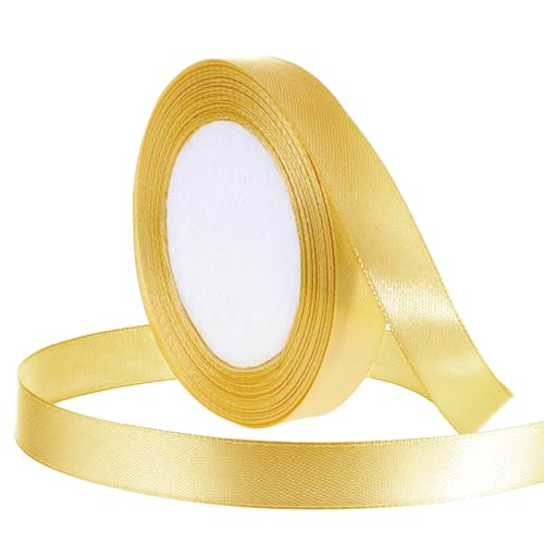 Piriuuo Satinband Gold, 22 m Golden Geschenkband, 15mm Schleifenband Gold Geschenkband Gold Weihnachten Satinband Schleifenband Gold Geschenkverpackung für Hochzeit, Taufe und Geburtstag Geschenke Piriuuo Satinband Gold, 22 m Golden Geschenkband, 15mm Schleifenband Gold Geschenkband Gold Weihnachten Satinband Schleifenband Gold Geschenkverpackung für Hochzeit, Taufe und Geburtstag Geschenke von Piriuuo
