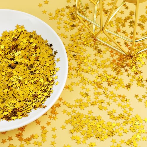 Piriuuo 3000 Stück Sterne Konfetti Gold, Glitzerstern Partykonfetti Glitzer Sterne Deko, Stern Weihnachten Tischdeko, Sterndekoration für Hochzeit Jubiläum, Halloween, Geburtstag, Hochzeit, Party, DIY Piriuuo 3000 Stück Sterne Konfetti Gold, Glitzerstern Partykonfetti Glitzer Sterne Deko, Stern Weihnachten Tischdeko, Sterndekoration für Hochzeit Jubiläum, Halloween, Geburtstag, Hochzeit, Party, DIY von Piriuuo