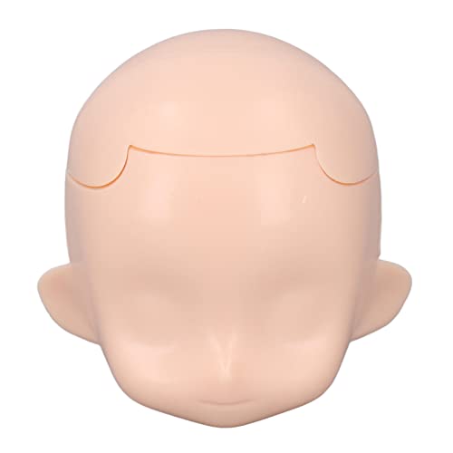 1/12 Puppenpuppenanpassbare Kopfteile Abnehmbares Leeres Puppenkopf DIY Make -up -Kugelgelenkpuppenkopfersatz mit Kunststoffzementmaterial für 1/12 Puppengebrauch (Normales Weiß) von Pissente