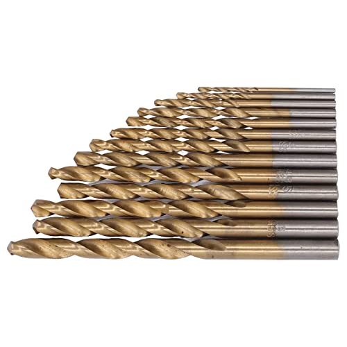 Bohrer-Bit-Set Schnell HSS für Holzkuchen 1,5 Bis 6,5 Mm mit Schachtel/Abdeckung ändern (GOLD) von Pissente