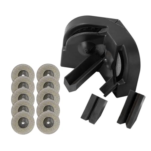 Die Bohrbitnadeln Definieren das Hohe Diamant -Scheiben -Disc Kit für Übungen und Elektrische Workshops, ABS Material, Richtlinienscheiben 10 PCs für Holzarbeiten und Metallbehandlung (BLACK) von Pissente
