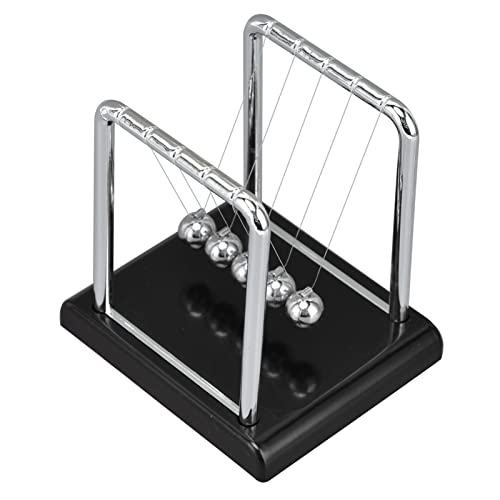 Newtons Cradle Balance Balls, Balance Pendel Ball Physik Wissenschaft Metall B¨¹ro Spiele Desktop Dekoration Spielzeug Spiele Zubeh?r Wissenschaft Schreibtisch Gadgets (schwarzer von Pissente