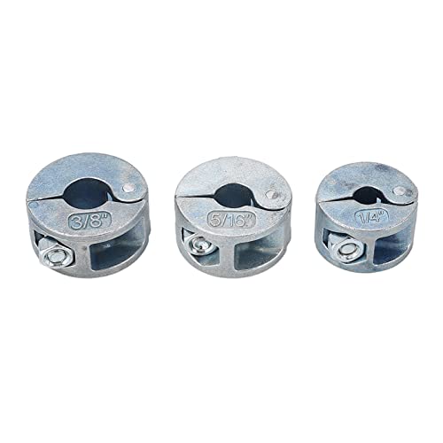 Pissente 3pcs Bohrer Bit -Stopperkragen Bohrtiefe Stop Ringe Offene Zinklegierung mit Sechskantschlüssel für Kohlenstoffstahlbits von Pissente