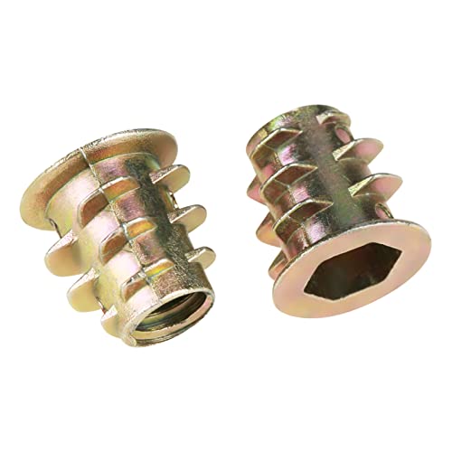 Pissente 50 Stück M5 X 10 Mm, Zinklegierung, Sechskant-Antriebskopf, Holzeinsatzmuttern, Gewindeeinsätze für Holzmöbel mit Flanschkopf, Außengewinde, Rostfrei Pissente 50 Stück M5 X 10 Mm, Zinklegierung, Sechskant-Antriebskopf, Holzeinsatzmuttern, Gewindeeinsätze für Holzmöbel mit Flanschkopf, Außengewinde, Rostfrei von Pissente