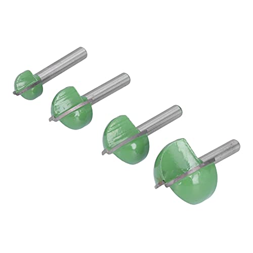 Round Cove Box Router Bit 2 Whistle Wolfram Stahl Snijder für Woodwerk - 4 -Set von 4 von Pissente