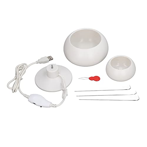 Spin Bead Loader, Elektrischer Perlendreher, Elektrischer Perlenrotator, Schmuckherstellung, Perlenrotatorschale mit Nadel, Rotierender Perlenlader für DIY-Perlen, Taille, Perlenkette, Armband von Pissente