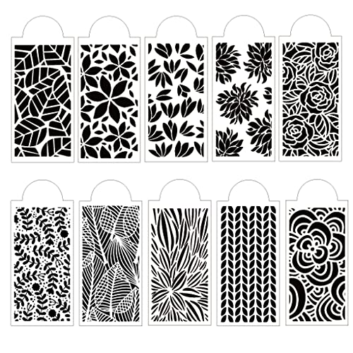 10 Stück Blatt Rose Zeichenschablonen Vorlagen Prägen Papier Karte Malerei Scrapbooking Stempel Album Dekoration 10 Stück Blatt Rose Zeichenschablonen Vorlagen Prägen Papier Karte Malerei Scrapbooking Stempel Album Dekoration von Pitadue