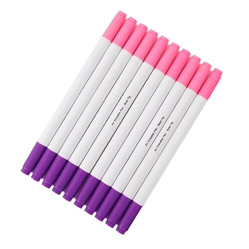 10 x Stoffmarker zum Nähen, wasserlöslicher Stoffmarker, waschbarer Stoffmarker, wasserlöslicher Stift, wasserlöslicher Stift von Pitadue