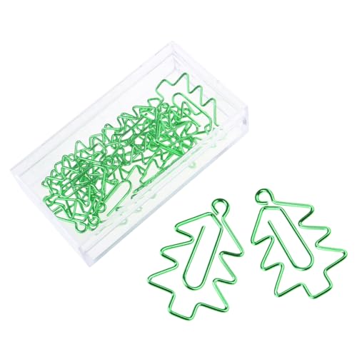 15 x Büroklammern in Sternform auf Weihnachtsbaum, Planer-Clips, Lesezeichen, Büroklammern, dekorative Büroklammern von Pitadue