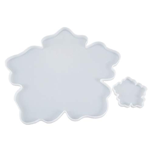 2 Stück/Set Blumenform-Pads, Gießen, Silikon-Dekorationen, Werkzeuge, Kristall-Epoxidharz-Form von Pitadue