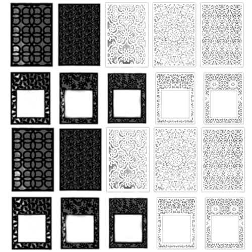 20 Blatt Ästhetischer Hintergrund Dekorpapier Scrapbooking Dekoration Papier für Scrapbook Journal Planer Fotoalbum von Pitadue