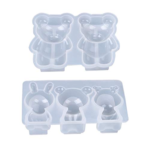 3D-Bär-Modell-Ornamente, Epoxidharz-Form, handgefertigt, hängende Anhänger, Heimdekoration, Harzgussform 3D-Bär-Modell-Ornamente, Epoxidharz-Form, handgefertigt, hängende Anhänger, Heimdekoration, Harzgussform von Pitadue